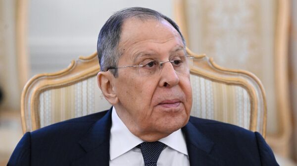 Встреча главы МИД РФ С. Лаврова с генсеком ОБСЕ Ф. Синирлиоглу