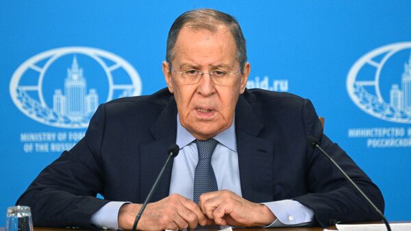 Пресс-конференция главы МИД РФ С. Лаврова
